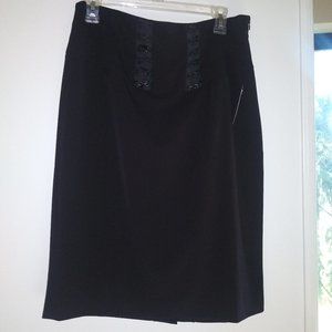 Vivienne Tam Black Skirt Size 12, NWT